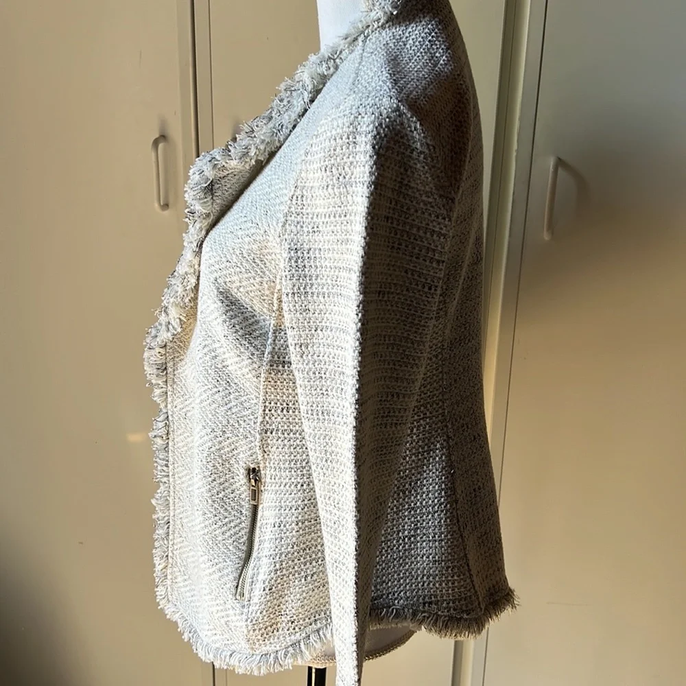 NIC+ZOE Fringe Mix Knit Jacket - Picture 3 of 7